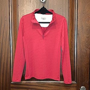 Straight Down jacket half zip pullover